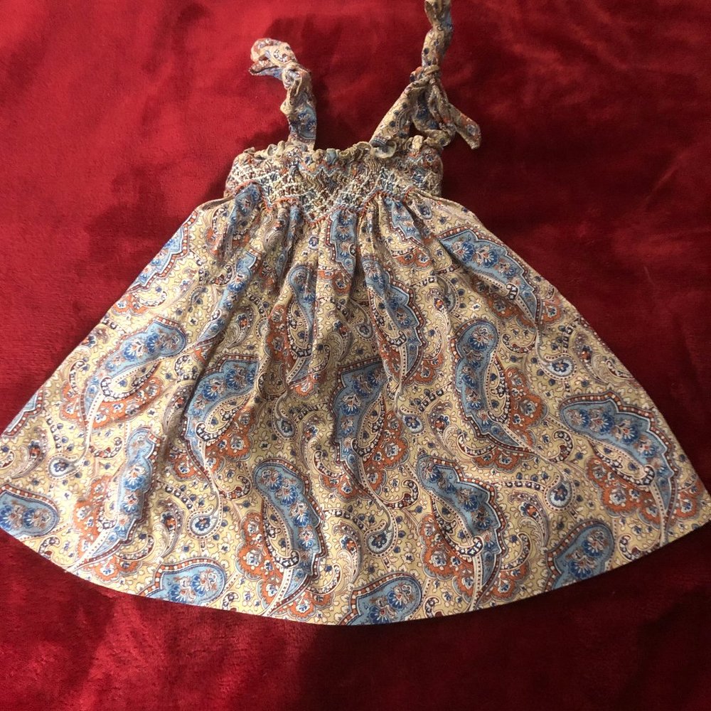 Les Petits Soleils 18 Months Paisley Strap Dress